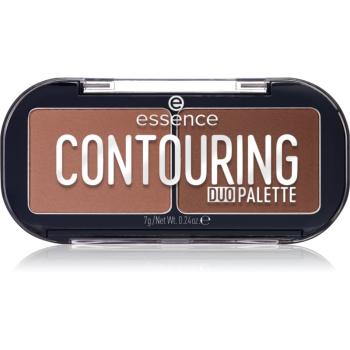 essence CONTOURING DUO PALETTE Patela pentru conturul fetei culoare 20 Darker Skin 7 g