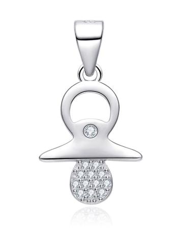 MOISS Pandantiv din argint Suzetă cu zirconiu cubic P0000792