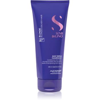 Alfaparf Milano Semi di Lino Blonde balsam de par violet pentru parul blond cu suvite 200 ml