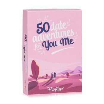 Spielehelden 50 Date Adventures for You & Me, joc de cărți pentru cupluri, 50 de cărți în limba engleză