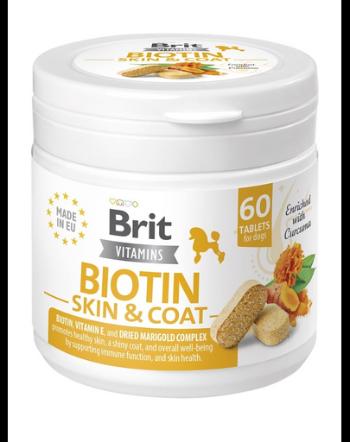 BRIT Vitamins Biotin Skin&amp;Coat Care 120g supliment cu biotina pentru sanatatea pielii si blanii cainilor (60 tablete)