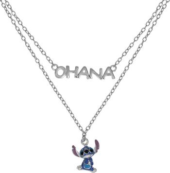 Disney Colier dublu din argint Stitch Lilo & Stitch NS00059SRHL-17.CS (lanț, pandantiv)