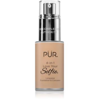 PÜR Cosmetics 4-in-1 Love Your Selfie make-up si corector 2 in 1 culoare MG5 30 ml