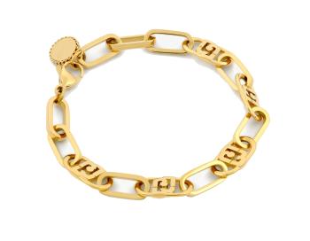 Liu Jo Brățară aurită decorată cu logo pentru femei Fashion LJ2055