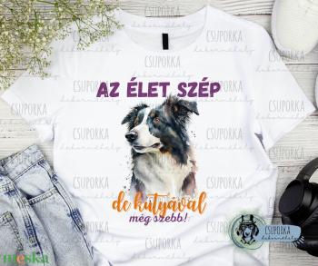 Kutyás unisex póló - Border Collie 3