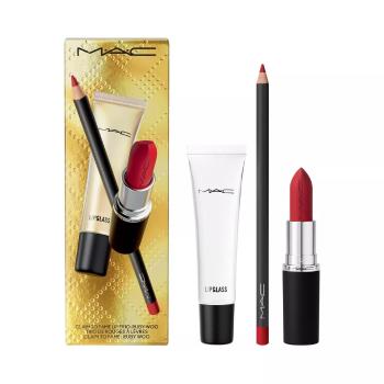 MAC Cosmetics Set pentru buze Claim to Fame Ruby Woo (Lip Trio)