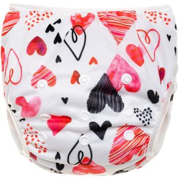 T-TOMI Diaper Swimwear Hearts scutece lavabile tip slip de înot 5-12 kg 1 buc