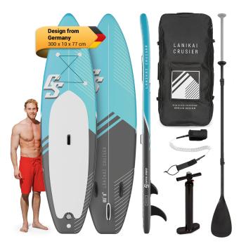 Capital Sports Lanikai Cruiser 9.8, paddleboard gonflabil, set cu placă SUP, 305 × 77 × 10