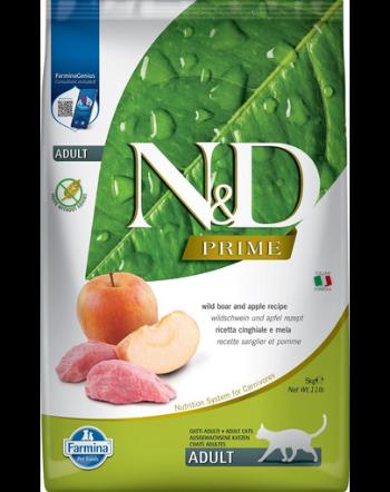 FARMINA N&amp;D Boar &amp; Apple Adult Cat Hrana uscata pentru pisci adulte, cu mar si mistret 5 kg