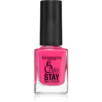 Dermacol 5 Day Stay lac de unghii cu rezistenta indelungata culoare 35 Pink Ride 11 ml