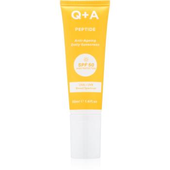 Q+A Peptide védőkrém az egész arcra SPF 50 50 ml