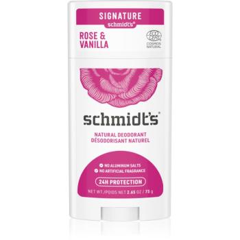 Schmidt's Rose + Vanilla deodorant fără conținut săruri de aluminiu 75 g