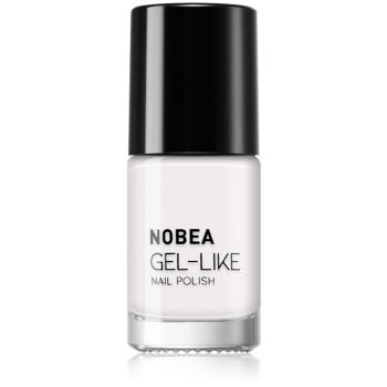 NOBEA Day-to-Day Gel-like Nail Polish lac de unghii cu efect de gel culoare Snow white #N57 6 ml