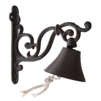 Clopot din fontă Sinai negru, 17 x 8 cm