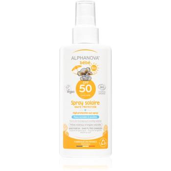 Alphanova Sun Baby spray pentru protectie solara pentru copii 125 g