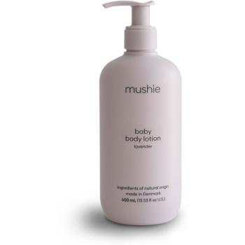 Mushie Organic Baby lapte de corp hidratant pentru nou-născuți și copii Lavender 400 ml