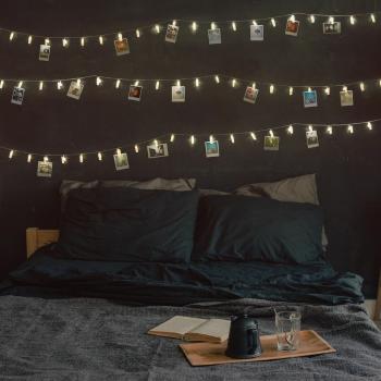 Instalație luminoasă DecoKing, pentru fotografie, alb cald, 20 LED