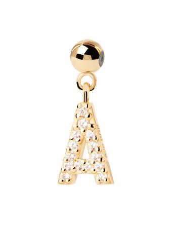 PDPAOLA Pandantiv placat cu aur ”A” Charms CH01-050-U