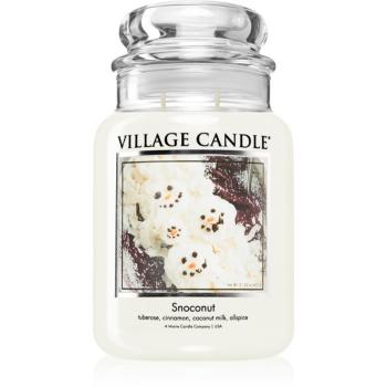 Village Candle Snoconut lumânare parfumată (Glass Lid) 602 g