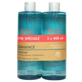 Avène Set de apă micelară pentru ten gras și acneic Cleanance (Micellar Water) 2 x 400 ml