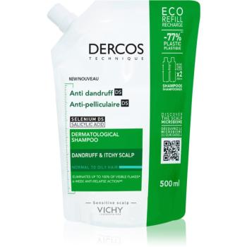 Vichy Dercos Anti-Dandruff sampon anti-matreata pentru par normal spre gras Refil 500 ml