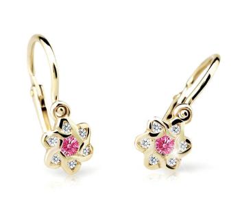 Cutie Jewellery Cercei pentru copii din aur C2149-10-X-1 fucsia