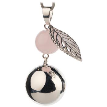 Bola FANTASY Silver Pearl Leaf clopoțel de maternitate 1 buc