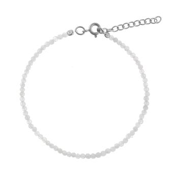 AGAIN Jewelry Brățară cu mărgele din piatra lunii AJKNR004