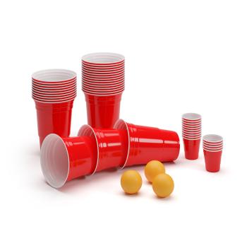 BeerCup Federer Ultimate Ber Pong pachet pentru petrecere, Red Cups, Shot Cups, inclusiv biluțe