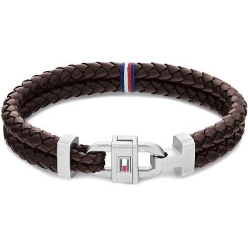 Tommy Hilfiger Brățară stilata din piele cu un ornament din oțel 2790363