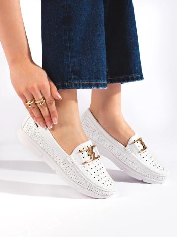 Pantofi de damă albi fără toc, exclusiv pentru femei