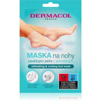 Dermacol Refreshing & Cooling masca regeneratoare pentru picioare sub formă de șosete cu efect revigorant 1 pereche