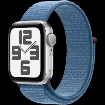 APPLE Watch SE GPS 40mm Silver Aluminium Case with Winter Blue Sport Loop