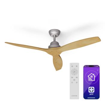 Klarstein anta Elena Smart 52", ventilator de tavan, Ø 132 cm, 10260 m³/h, palete din lemn, 6 viteze, telecomandă