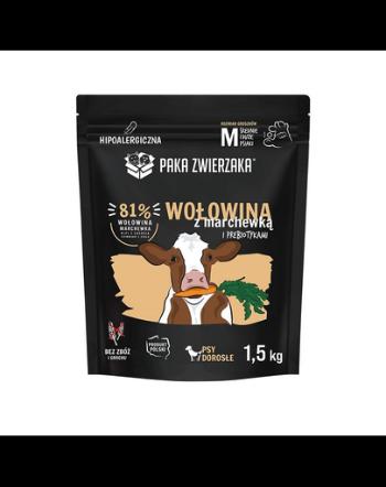 PAKA ZWIERZAKA Seventh Heaven mancare pentru caini M 1,5kg cu vita si morcovi