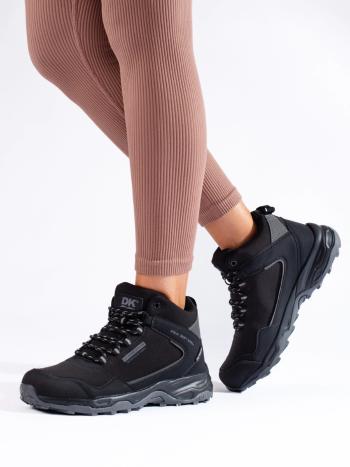 Pantofi de trekking pentru femei negre confortabile fără toc