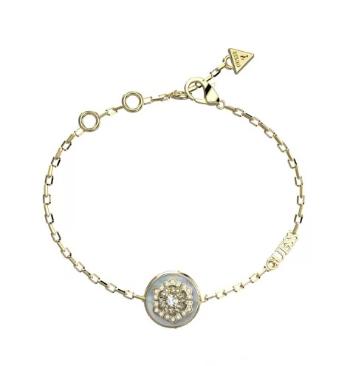 Guess Brățară elegantă placată cu aur La Fleur JUBB04549JWYG 14.5 cm