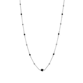 Alisia Colier elegant din argint cu spinel negru AL4098-Argento-Spinello