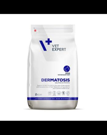 VET EXPERT Veterinary Diet Dog Dermatosis Salmon&amp;Potato 2 kg hrana uscata veterinara pentru caini