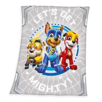 Herding Paw Patrol Mighty Pups pléd, 130 x 160 cm