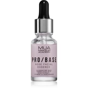 MUA Makeup Academy PRO/BASE Rose baza de machiaj iluminatoare cu extracte de trandafiri salbatici 15 ml