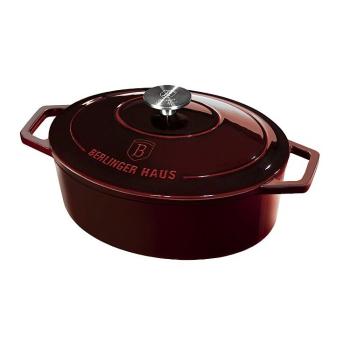 Oală fontă Berlinger Haus BurgundyLine, cu capac, 30 cm