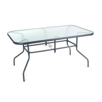Masă Happy Green Garden cu blat din sticlă Verre,150 x 90 x 72 cm