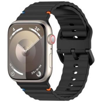 4wrist Curea din silicon pentru Apple Watch 38/40/41 mm - Black