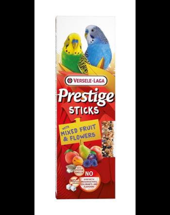 VERSELE-LAGA Prestige Sticks 2 sticksuri papagali mici cu mix fructe si flori 60g