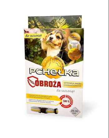 PCHEŁKA Zgarda ectoparaziti pentru catei 25-30 cm pe baza de ulei esential