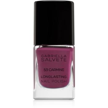 Gabriella Salvete Longlasting Enamel lac de unghii cu rezistenta indelungata lucios culoare 53 Carmine 11 ml