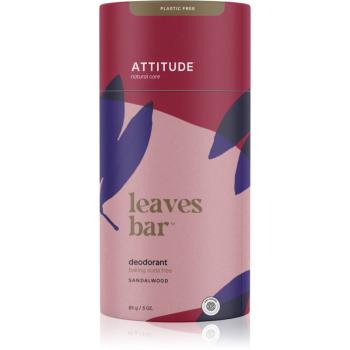 Attitude Leaves Bar Sandalwood deodorant fără conținut săruri de aluminiu 85 g