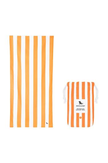 Rýchloschnúci plážový uterák Dock & Bay Ipanema Orange 160 x 90 cm oranžová farba