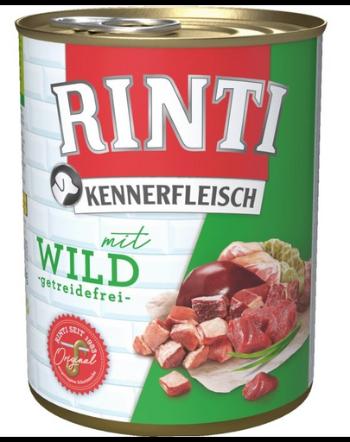 RINTI Kennerfleisch Game cu vanat 6x400 g hrana caine